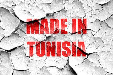 Grunge cracked Made in tunesia