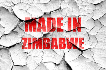 Grunge cracked Made in zimbabwe