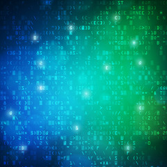 Technology computer digital data code background