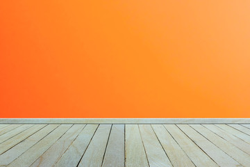 Empty interior wood room white wooden wall and floor, For displa