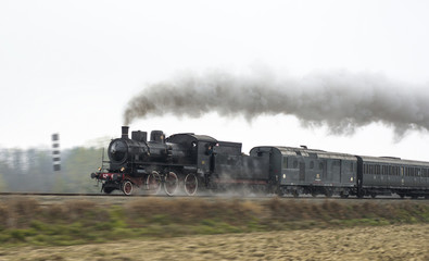 Naklejka na ściany i meble Old steam train