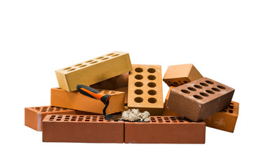 bricks with mortar