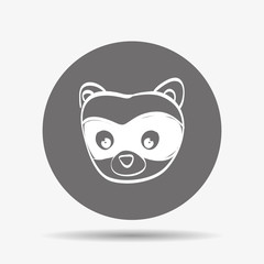 Skunk icon design, vector illustration