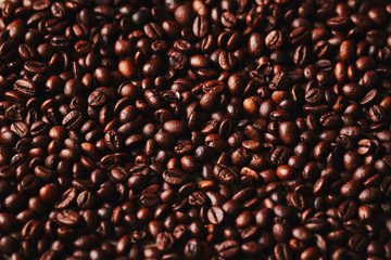 Black coffee background