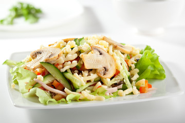 Mushroom and Vegetable Salad