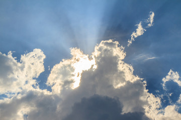Cloud on blue sky