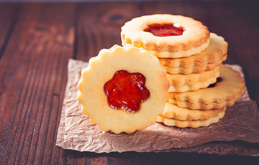 Butter sugar cookies shaped like flowers