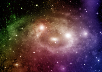 Obraz premium galaxy in a free space