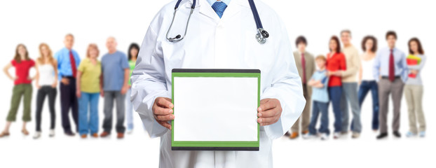 Hands of medical doctor.