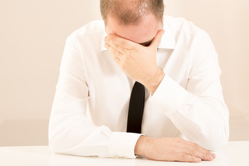 Fototapeta premium Emotional Stress business man