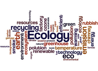 Ecology, word cloud concept 9