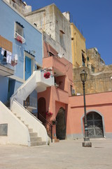 Marina Corricella, island of Procida, Naples bay, Italy
