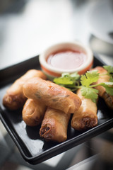 Thai Spring Roll (Por Pieer Tod in thai script)