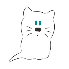Cute baby cat cartoon