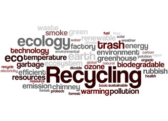Recycling, word cloud concept 5