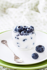 Yogurt with Fresh Blueberries