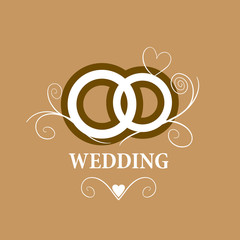 vector logo wedding