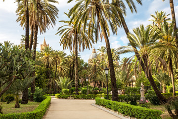 Plakat Palermo, Park at Palace of the Normans