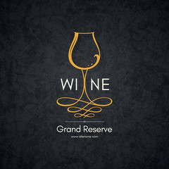 Logotype for wine shop, winery, wine list, restaurant - 106620312
