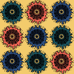 Pattern of solar flowers
