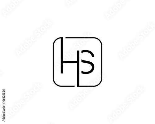 hs letter logo stock image and royalty free vector files on fotolia
