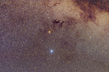 Milky way stars at night