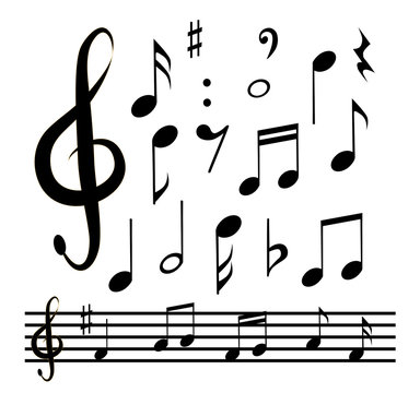 icons set music note