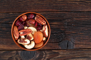 Nuts and dried fruits – granola