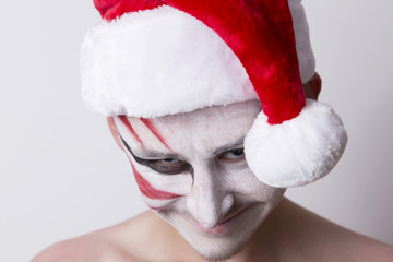 Teen boy creepy smile