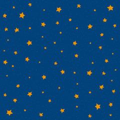 Fototapeta premium Stars at night sky ,background illustration art, Vector