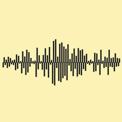 Sound waves illustartion. Music background  EPS 10 vector file included