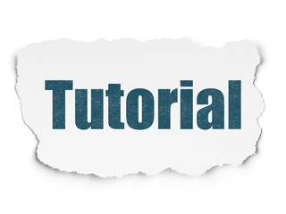 Learning concept: Tutorial on Torn Paper background