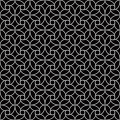 Fototapeta premium Elegant dark antique background image of round spiral cross