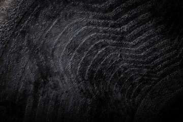 The surface of the pan to the oven for textured metal background