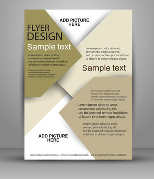 business flyer template or corporate banner design, for publishing, print and presentation. EPS 10.