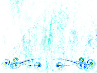 vignette ornament abstract  blue weave, frame background  gradient colored