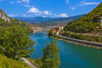 Old Bridge on Drina river in Visegrad - Bosnia and Herzegovina