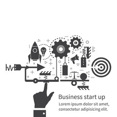 Start up new business project