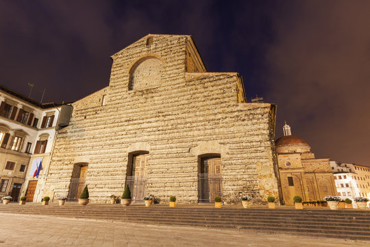 The Basilica Di San Lorenzo (Basilica Of St Lawrence) In Florenc