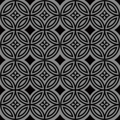 Elegant dark antique background image of round cross line flower
