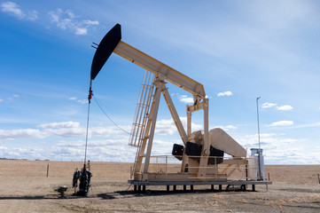 Pumpjack in Rural Alberta, Canada