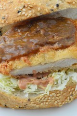 チキンカレーサンド