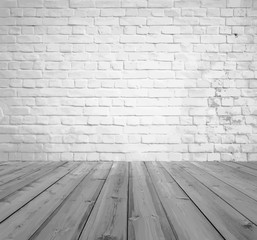 old room with brick wall