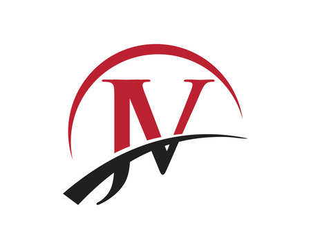 JV red letter logo swoosh