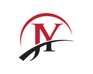 JY red letter logo swoosh