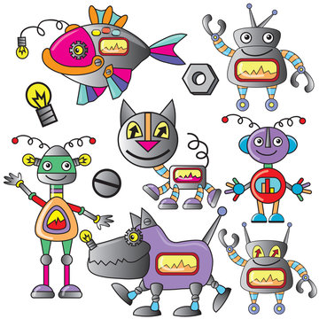 Robot vector illustration 