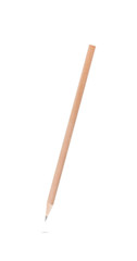 Wood pencil isolated on white background with clipping path