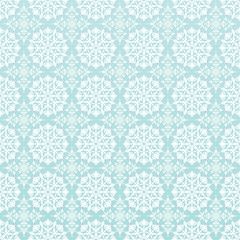 トルコブルー　可愛いレース　刺繍背景