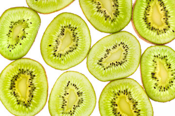 Fototapeta premium Materiał tła owoców kiwi