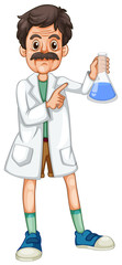 Fototapeta premium Scientist with chemical in hand